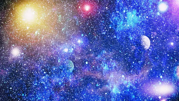 Djuprymdskonst Galaxer Nebulosor Och Stjärnor Universum Delar Denna Bild Tillhandahålls — Stockfoto