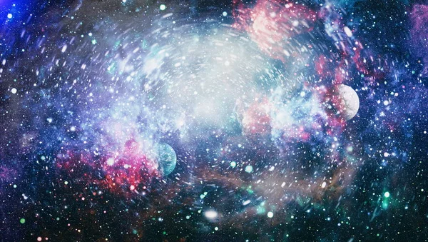 Djuprymdskonst Galaxer Nebulosor Och Stjärnor Universum Delar Denna Bild Tillhandahålls — Stockfoto
