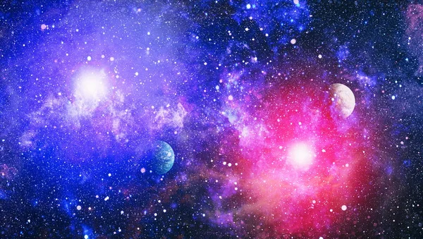 Deep space art. Galaxies, nebulas and stars in universe. Elements of this image furnished by NASA