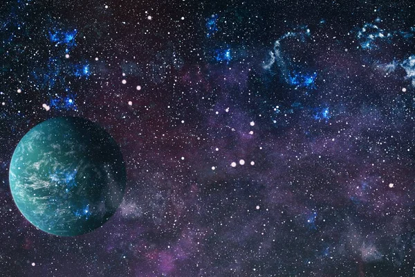 Güzel bulutsu, yıldızlar ve galaksiler. Nasa tarafından döşenmiş bu görüntü unsurları.