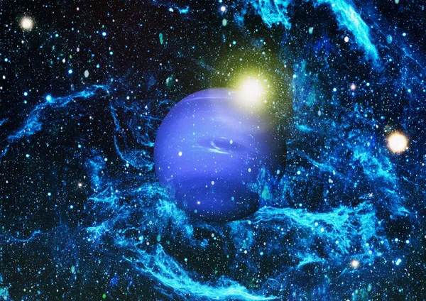 Schöne Nebel Sterne Und Galaxien Elemente Dieses Bildes Von Der — Stockfoto