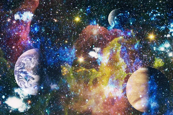 Μικρό Μέρος Ενός Άπειρου Αστρικού Πεδίου Του Διαστήματος Στο Σύμπαν — Φωτογραφία Αρχείου