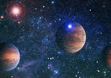 Patlama süpernovası. Parlak Yıldız Nebulası. Uzak galaksi. Soyut görüntü. Bu görüntünün elementleri NASA tarafından desteklenmektedir.