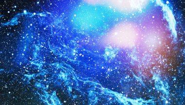 Renkli derin uzay. Evren kavramı arka plan. Nasa tarafından döşenmiş bu görüntü unsurları