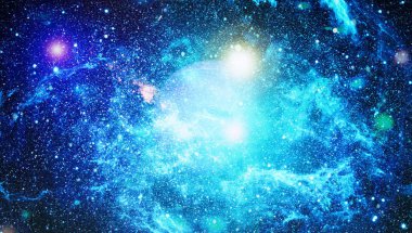 Uzaydaki gezegenler, yıldızlar ve galaksiler uzay keşiflerinin güzelliğini gösteriyor. NASA tarafından döşenmiş elementler