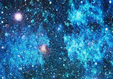 Uzaydaki gezegenler, yıldızlar ve galaksiler uzay keşiflerinin güzelliğini gösteriyor. NASA tarafından döşenmiş elementler