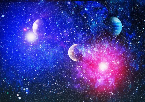 Colorido Espacio Profundo Fondo Concepto Del Universo Elementos Esta Imagen —  Fotos de Stock