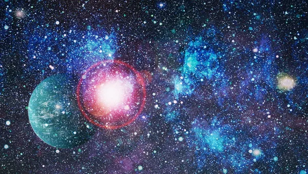 Farbenfroher Weltraum Universum Konzept Hintergrund Elemente Dieses Bildes Von Der — Stockfoto