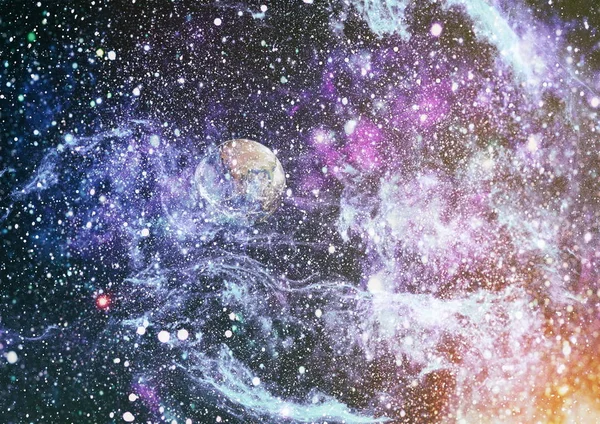 Барвисті Глибокий Космос Всесвіт Концепція Фону Елементи Цього Зображенні Мебльовані — стокове фото