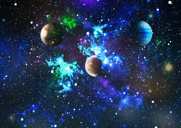 Colorful Deep Space Universe Concept Background Elements Image Furnished Nasa — Stock Photo, Image