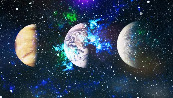 Farbenfroher Weltraum Universum Konzept Hintergrund Elemente Dieses Bildes Von Der — Stockfoto