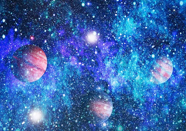 宇宙探査の美しさを示す宇宙空間の惑星や星や銀河です Nasaが提供する要素 — ストック写真