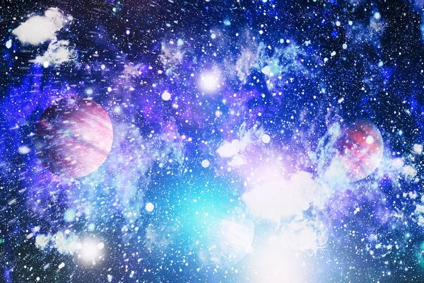 Звезды Планеты Галактики Свободном Пространстве Элементы Этого Изображения Предоставлены Наса — стоковое фото