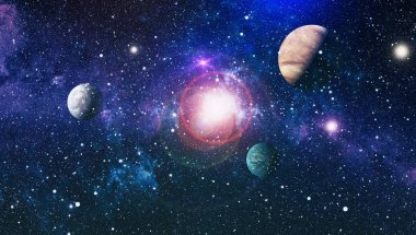 alan birçok ışık yılı uzakta dünya. Nasa tarafından döşenmiş bu görüntü unsurları