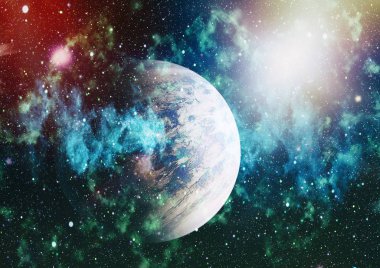 alan birçok ışık yılı uzakta dünya. Nasa tarafından döşenmiş bu görüntü unsurları