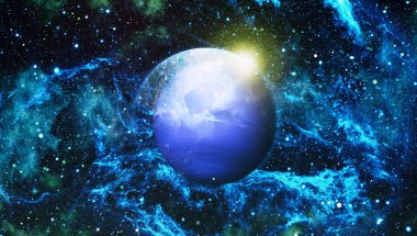 alan birçok ışık yılı uzakta dünya. Nasa tarafından döşenmiş bu görüntü unsurları