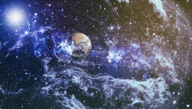 alan birçok ışık yılı uzakta dünya. Nasa tarafından döşenmiş bu görüntü unsurları