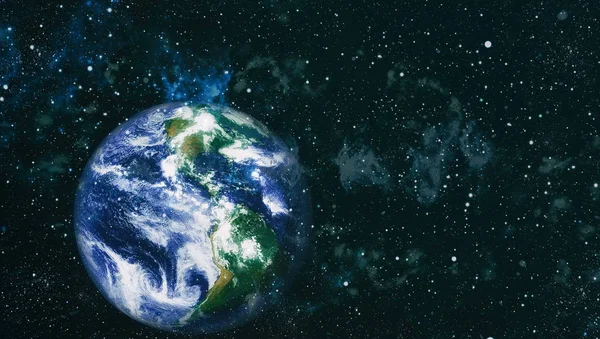 Dünya uzaydan kolaj. Soyut duvar kağıdı. Bizim evimiz. Nasa tarafından döşenmiş bu görüntü unsurları