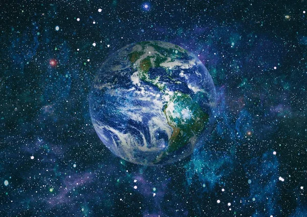 Dünya uzaydan kolaj. Soyut duvar kağıdı. Bizim evimiz. Nasa tarafından döşenmiş bu görüntü unsurları