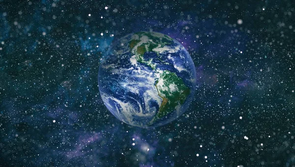 Dünya uzaydan kolaj. Soyut duvar kağıdı. Bizim evimiz. Nasa tarafından döşenmiş bu görüntü unsurları