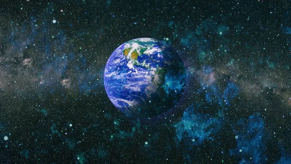 Dünya uzaydan kolaj. Soyut duvar kağıdı. Bizim evimiz. Nasa tarafından döşenmiş bu görüntü unsurları