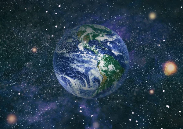 Dünya uzaydan kolaj. Soyut duvar kağıdı. Bizim evimiz. Nasa tarafından döşenmiş bu görüntü unsurları