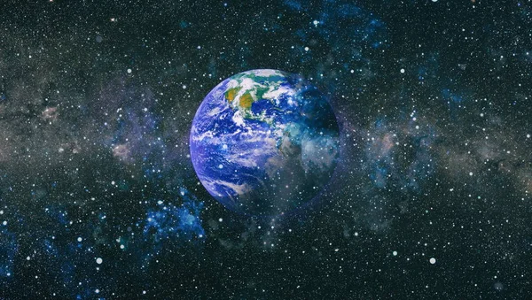 Dünya uzaydan kolaj. Soyut duvar kağıdı. Bizim evimiz. Nasa tarafından döşenmiş bu görüntü unsurları