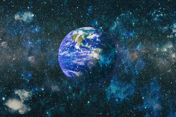 Dünya uzaydan kolaj. Soyut duvar kağıdı. Bizim evimiz. Nasa tarafından döşenmiş bu görüntü unsurları