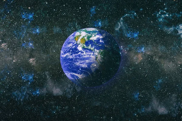 Dünya uzaydan kolaj. Soyut duvar kağıdı. Bizim evimiz. Nasa tarafından döşenmiş bu görüntü unsurları