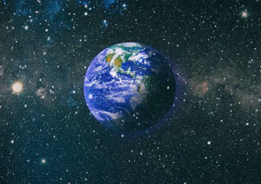 Dünya uzaydan kolaj. Soyut duvar kağıdı. Bizim evimiz. Nasa tarafından döşenmiş bu görüntü unsurları