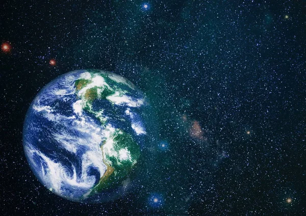 Dünya uzaydan kolaj. Soyut duvar kağıdı. Bizim evimiz. Nasa tarafından döşenmiş bu görüntü unsurları