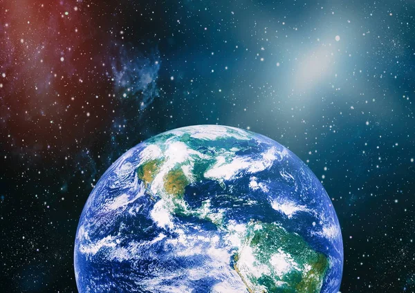 Föld Világűrből Kollázs Absztrakt Háttérkép Otthonunk Kép Nasa Berendezett Elemei — Stock Fotó
