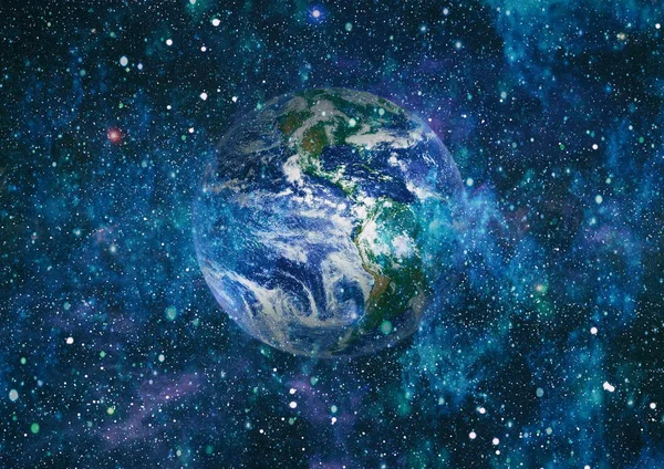 Dünya uzaydan kolaj. Soyut duvar kağıdı. Bizim evimiz. Nasa tarafından döşenmiş bu görüntü unsurları