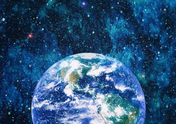 Dünya uzaydan kolaj. Soyut duvar kağıdı. Bizim evimiz. Nasa tarafından döşenmiş bu görüntü unsurları