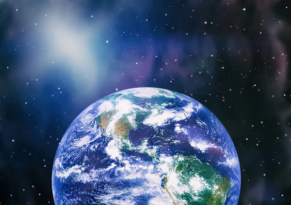 Dünya uzaydan kolaj. Soyut duvar kağıdı. Bizim evimiz. Nasa tarafından döşenmiş bu görüntü unsurları