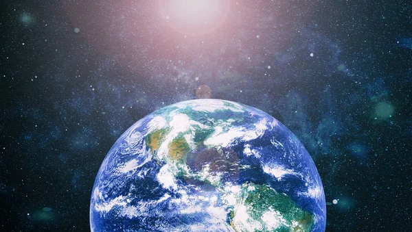 Dünya uzaydan kolaj. Soyut duvar kağıdı. Bizim evimiz. Nasa tarafından döşenmiş bu görüntü unsurları