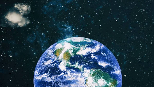 Planetjorden Östra Halvklotet Detta Bildelement Inredda Nasa — Stockfoto