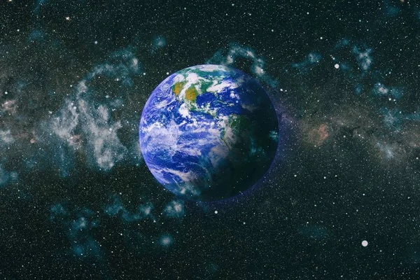 Dünya gezegeni. Doğu hemisphere. NASA tarafından döşenmiş bu görüntü öğelerini.