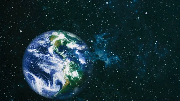 Dünya gezegeni. Doğu hemisphere. NASA tarafından döşenmiş bu görüntü öğelerini.