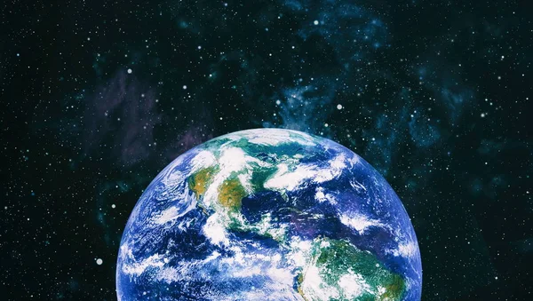 Планета Земля Восточное Полушарие Элементы Изображения Предоставлены Наса — стоковое фото