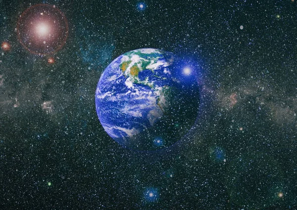 Dünya Gezegeni Doğu Hemisphere Nasa Tarafından Döşenmiş Görüntü Öğelerini — Stok fotoğraf