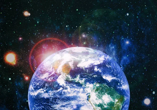 Planet Earth. Eastern hemisphere. This image elements furnished by NASA.