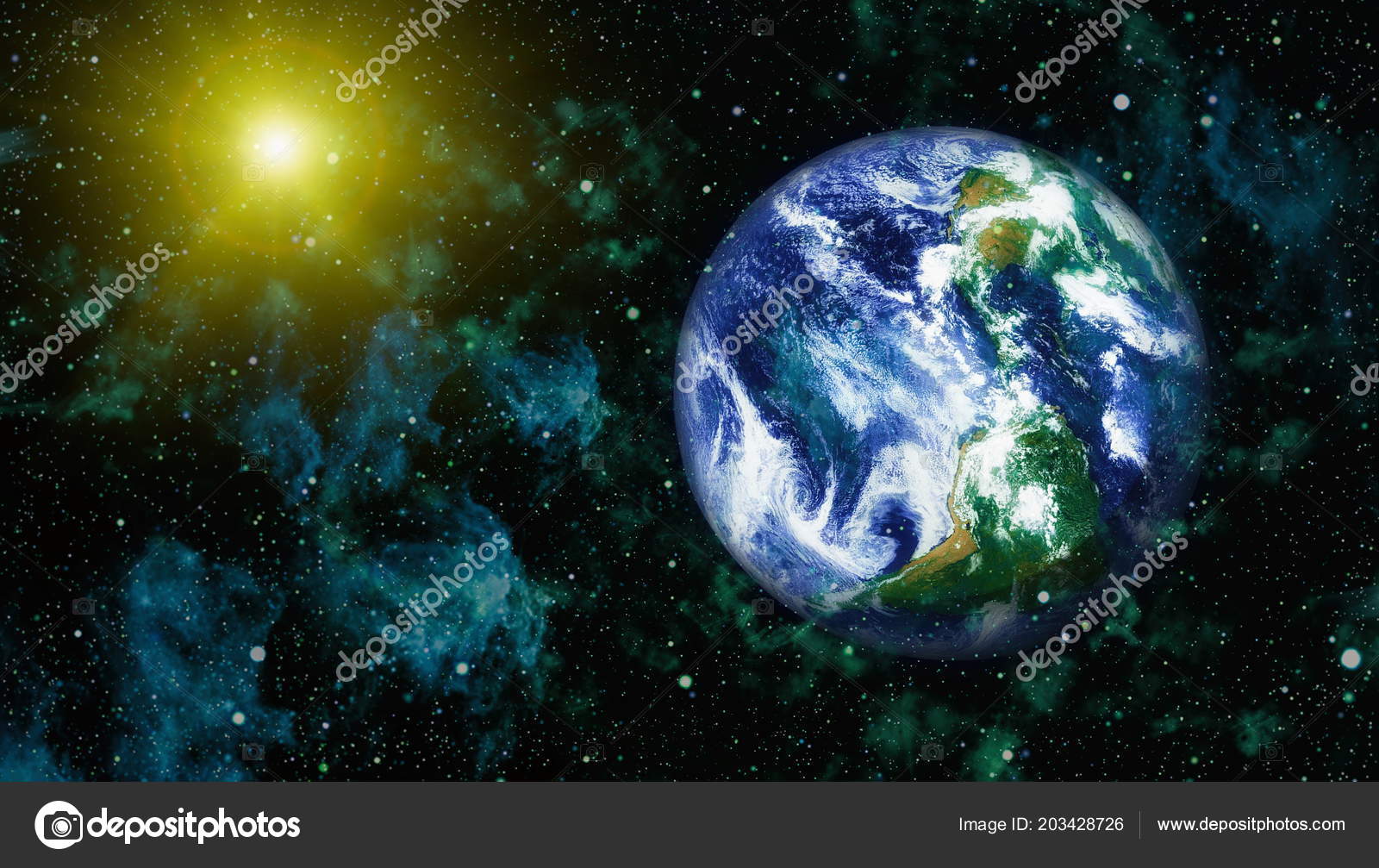 宇宙空間のコラージュの地球 抽象的な壁紙 私たちのホーム Nasa から提供されたこのイメージの要素 ストック写真 C Maximusdn