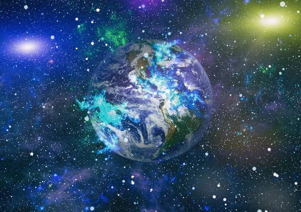 Planeet Aarde Oostelijk Halfrond Deze Afbeeldingselementen Ingericht Door Nasa — Stockfoto