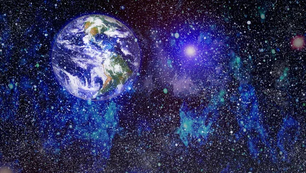 Dünya gezegeni. Doğu hemisphere. NASA tarafından döşenmiş bu görüntü öğelerini.