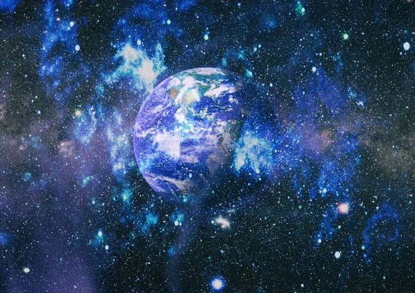 Dünya Gezegeni Doğu Hemisphere Nasa Tarafından Döşenmiş Görüntü Öğelerini — Stok fotoğraf