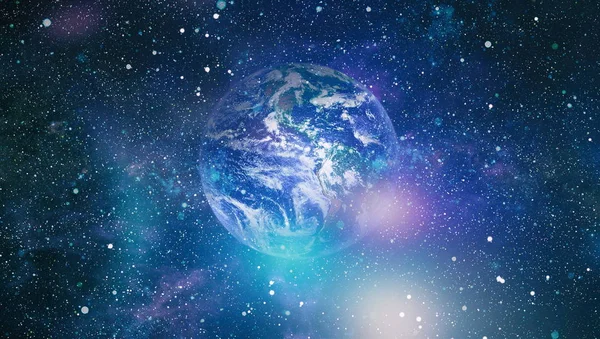 Dünya gezegeni. Doğu hemisphere. NASA tarafından döşenmiş bu görüntü öğelerini.