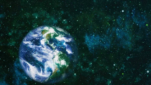 Dünya gezegeni. Doğu hemisphere. NASA tarafından döşenmiş bu görüntü öğelerini.