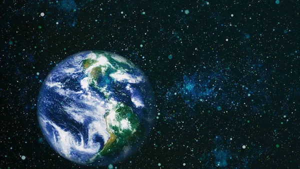 Dünya gezegeni. Doğu hemisphere. NASA tarafından döşenmiş bu görüntü öğelerini.