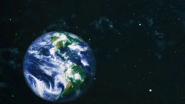 Dünya gezegeni. Doğu hemisphere. NASA tarafından döşenmiş bu görüntü öğelerini.